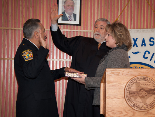 Carlos Lopez is sworn in as Constable of Precinct 5