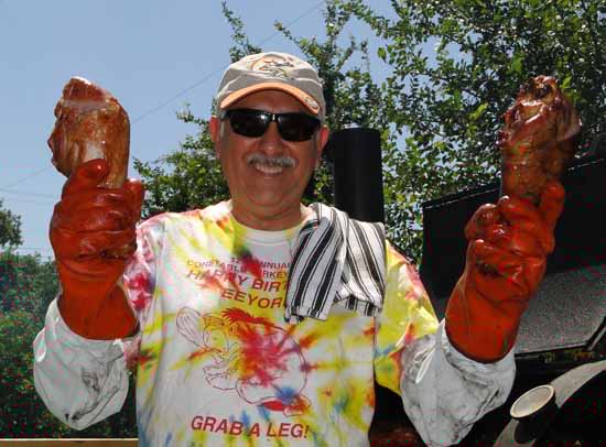 Constable Lopez is the Grillmaster